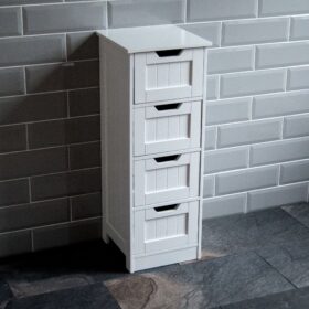 Bath Vida Priano Bathroom 4 Drawer Floor Standing Cabinet (8)
