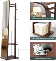 Coat Rack Multifunction With Mirror شماعه مالتي فنكشن بمرايا (5)