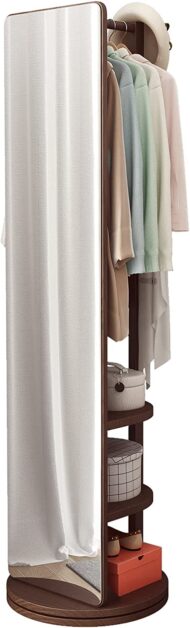 Coat Rack Rotating with mirror (2)