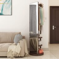Coat Rack Rotating Full Mirror Floor - Image 7
