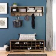 Prepac Shoe Storage Cubby Bench