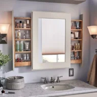 Rejoy Mirror With 2 Pullout Drawers With 4 Shelves
