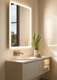 Lighting Long Mirror For Your Bathroom