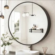 Gervon Wall Mounted Multifunction Cabinet Mirror منظم متعدد الاستخدمات بمرايا للادويه