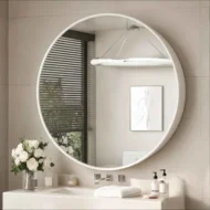 Gervon Wall Mounted Multifunction Cabinet Mirror منظم متعدد الاستخدمات بمرايا للادويه
