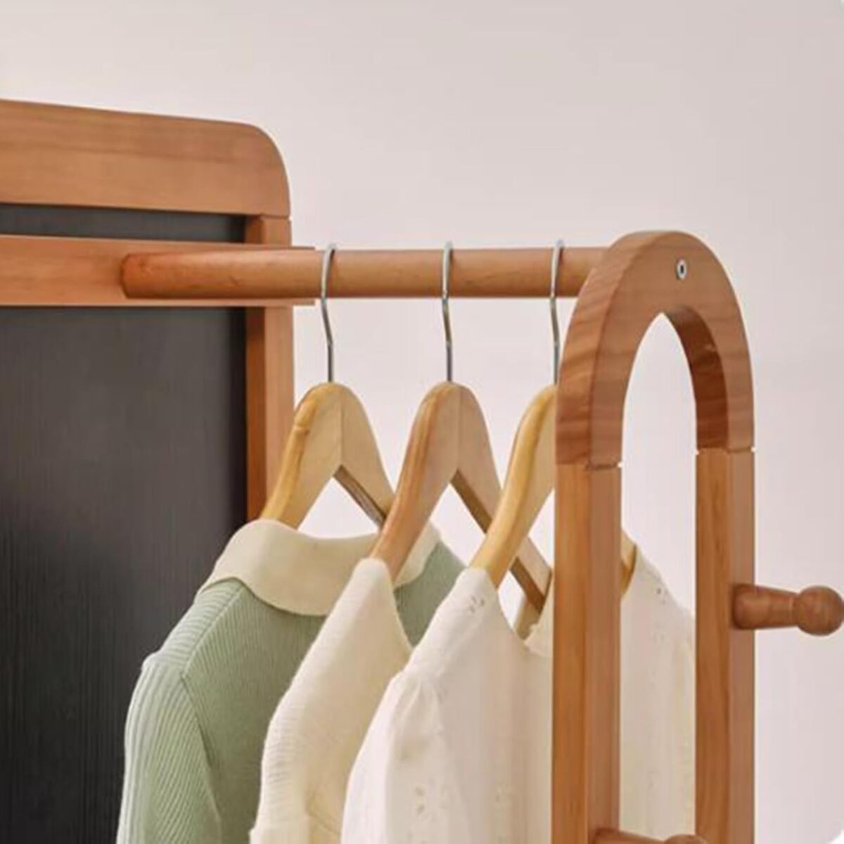 Flow Wooden Coat Rack 360° Rotating Full Body Mirror فلو شماعه ملابس بمرايا