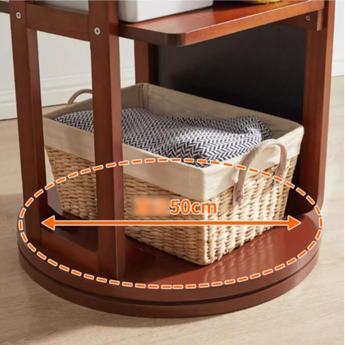 Flow Wooden Coat Rack 360° Rotating Full Body Mirror فلو شماعه ملابس بمرايا