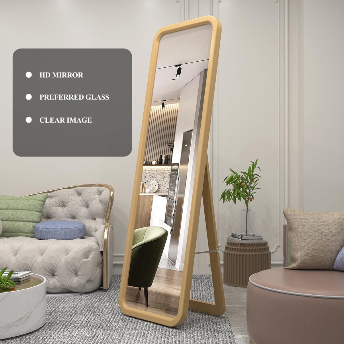 Stand Or Wall Mounted مرايا سيدرا كامله ستاند ومعلقه