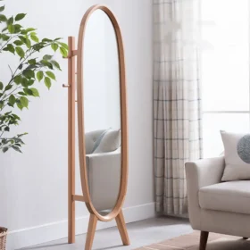 vedoo mirror hanger full-length natural wood