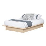 Step One Natural Wood Bed With Storage