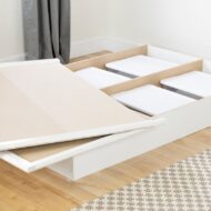 Step One Natural Wood Bed With Storage