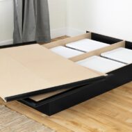 Step One Natural Wood Bed With Storage