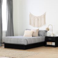 Step One Natural Wood Bed With Storage