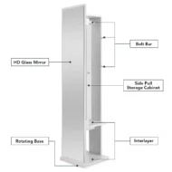 Slim Rotating Mirror Wood (8)