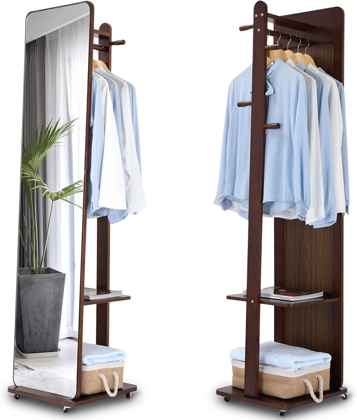 Coat Rack Multifunction With Mirror شماعه مالتي فنكشن بمرايا (1)