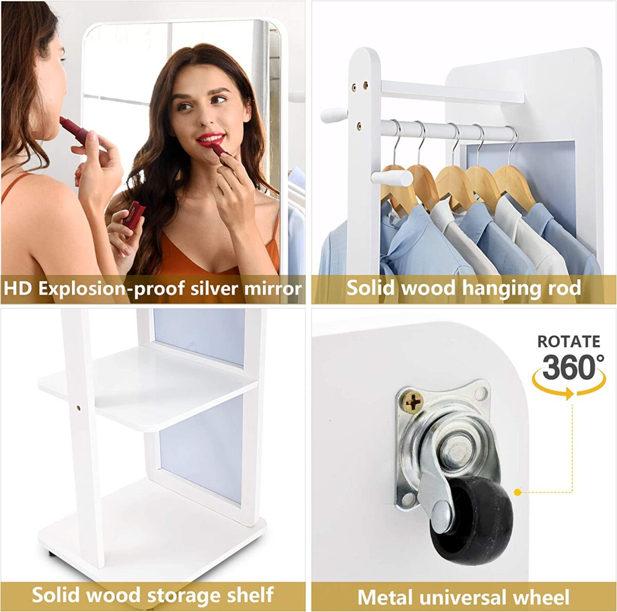 Coat Rack Multifunction With Mirror شماعه مالتي فنكشن بمرايا (11)
