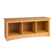 Woody Cubby Storage Bench مقعد تخزين حجيرة خشبية