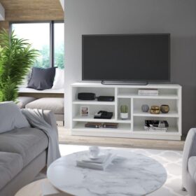 Doutre TV table With Shelves دوتر ترابيزه تلفزيون مع ارفف داخليه مفتوحه