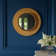 Zena Natural Wood Flat Wall Mirror – Modern Decorative Accent